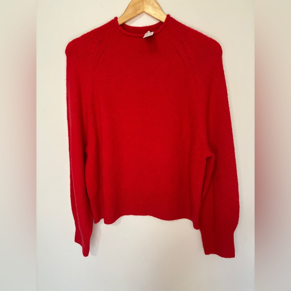 J. Crew Womens Merino Wiol Alpaca Blend Sweater Size Small Mock Neck NWT
